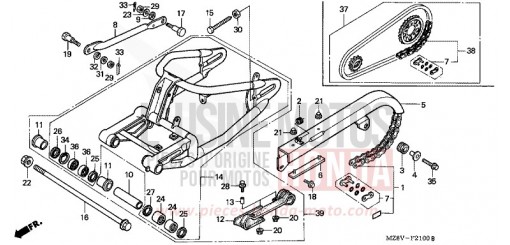 BRAS OSCILLANT VT600CV de 1997